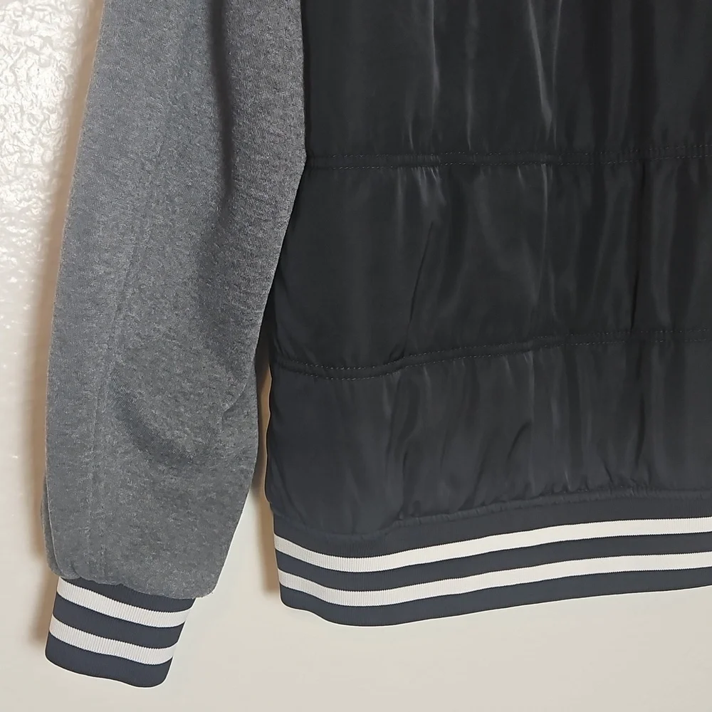 American Rag Black and Gray Bomber Jacket